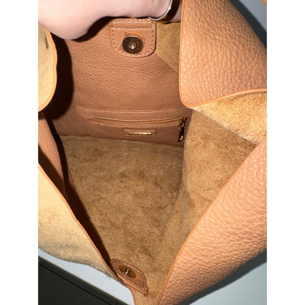Shiraleah Arden Tote Tan Vegan Leather Suede Hobo Bag NWT Chic - Picture 8 of 12